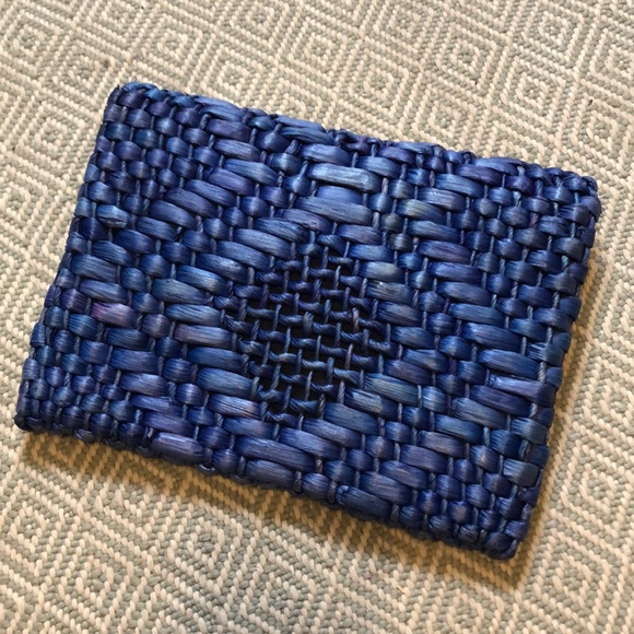 Rattan Blue envelope clutch - Picture 2 of 5